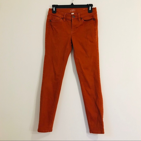 Ann Taylor Loft Modern Skinny Orange - Picture 1 of 4